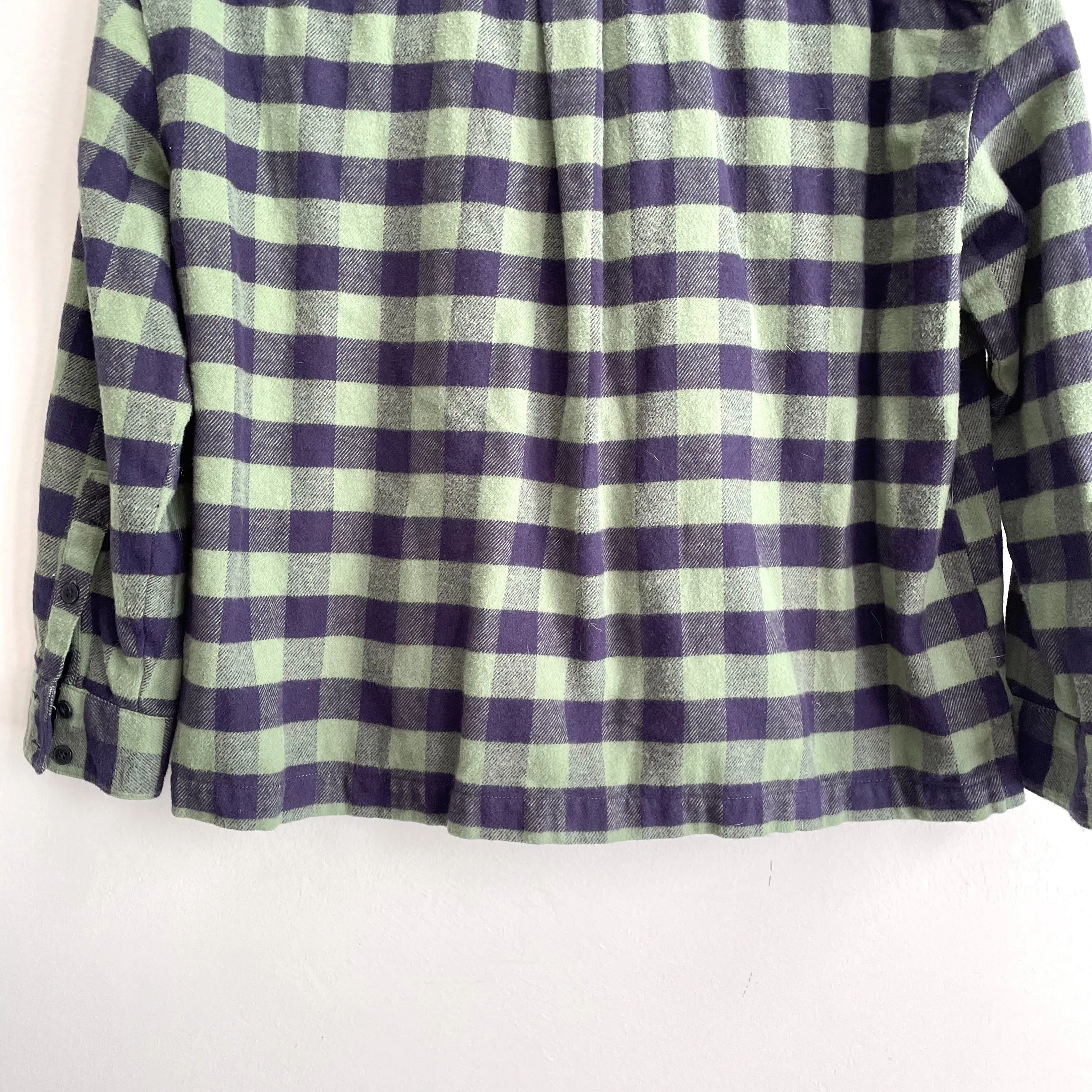 Buffalo Check Plaid Flannel Button Down Top