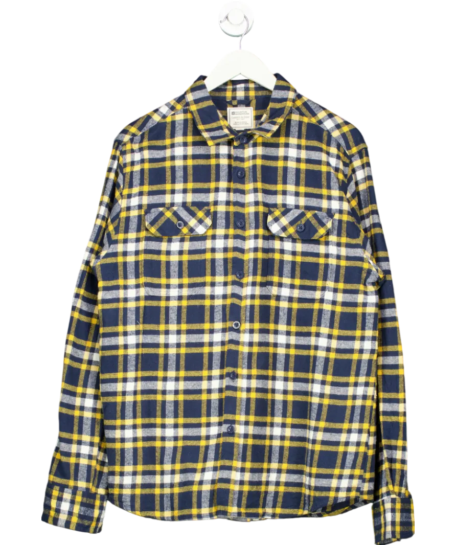 Mountain Warehouse Blue Flannel Long Sleeve Shirt UK L