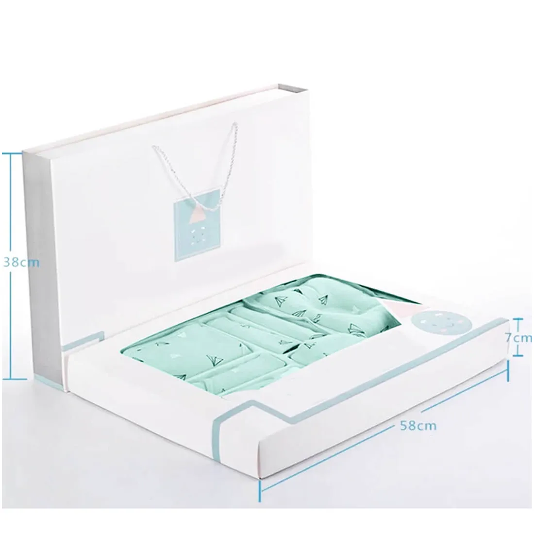 Newborn Baby Boy/Baby Girl 21pcs Gift Box, Mint Green (0 - 12 Months)