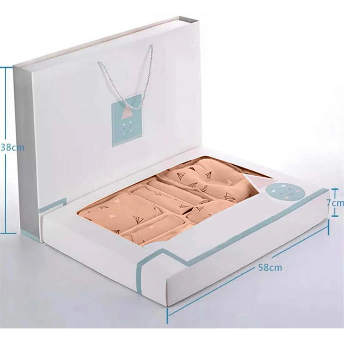 Newborn Baby Boy/Baby Girl 21pcs Gift Box, Peach (0 - 12 Months)
