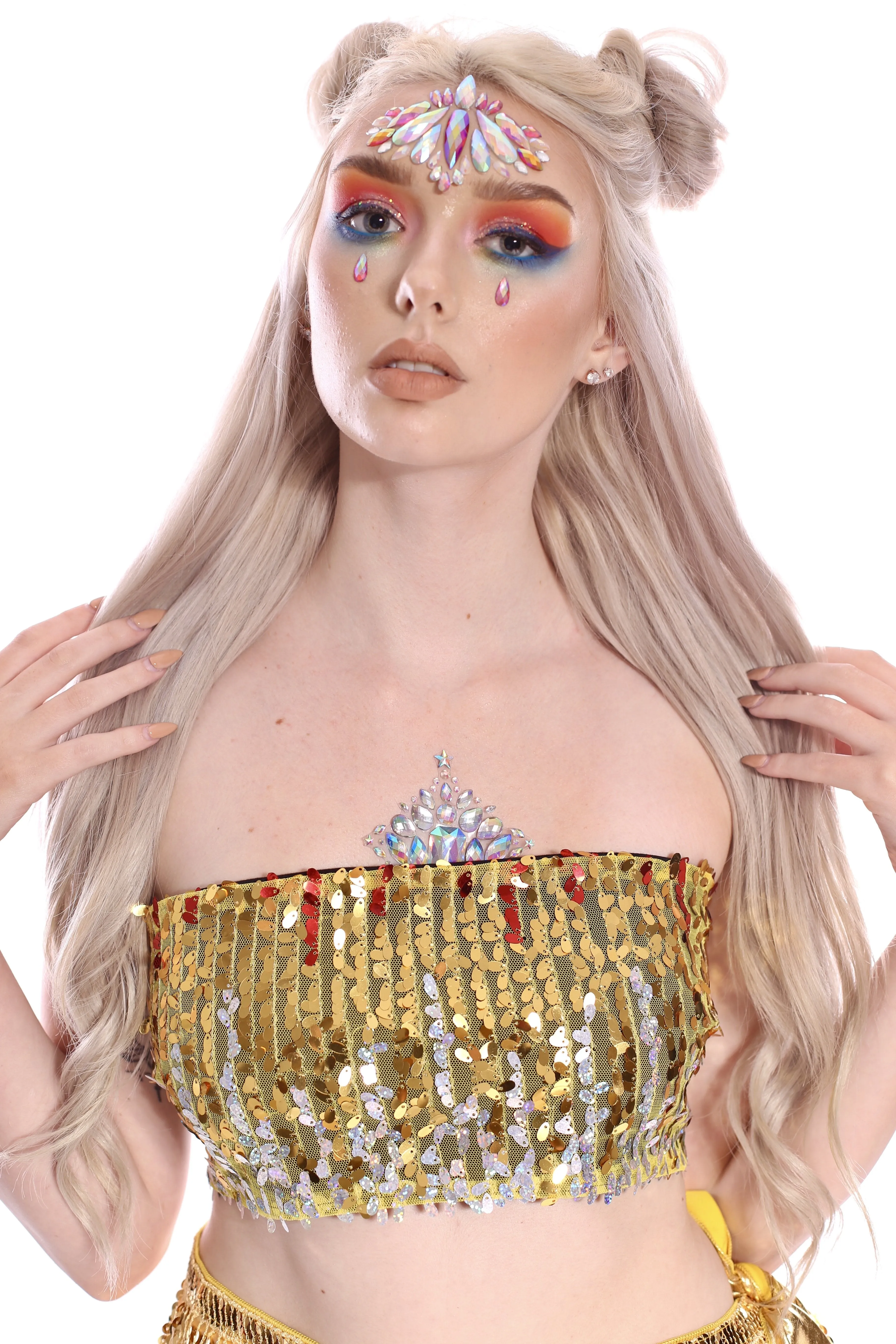 Palace Queen Sequin Tube Top