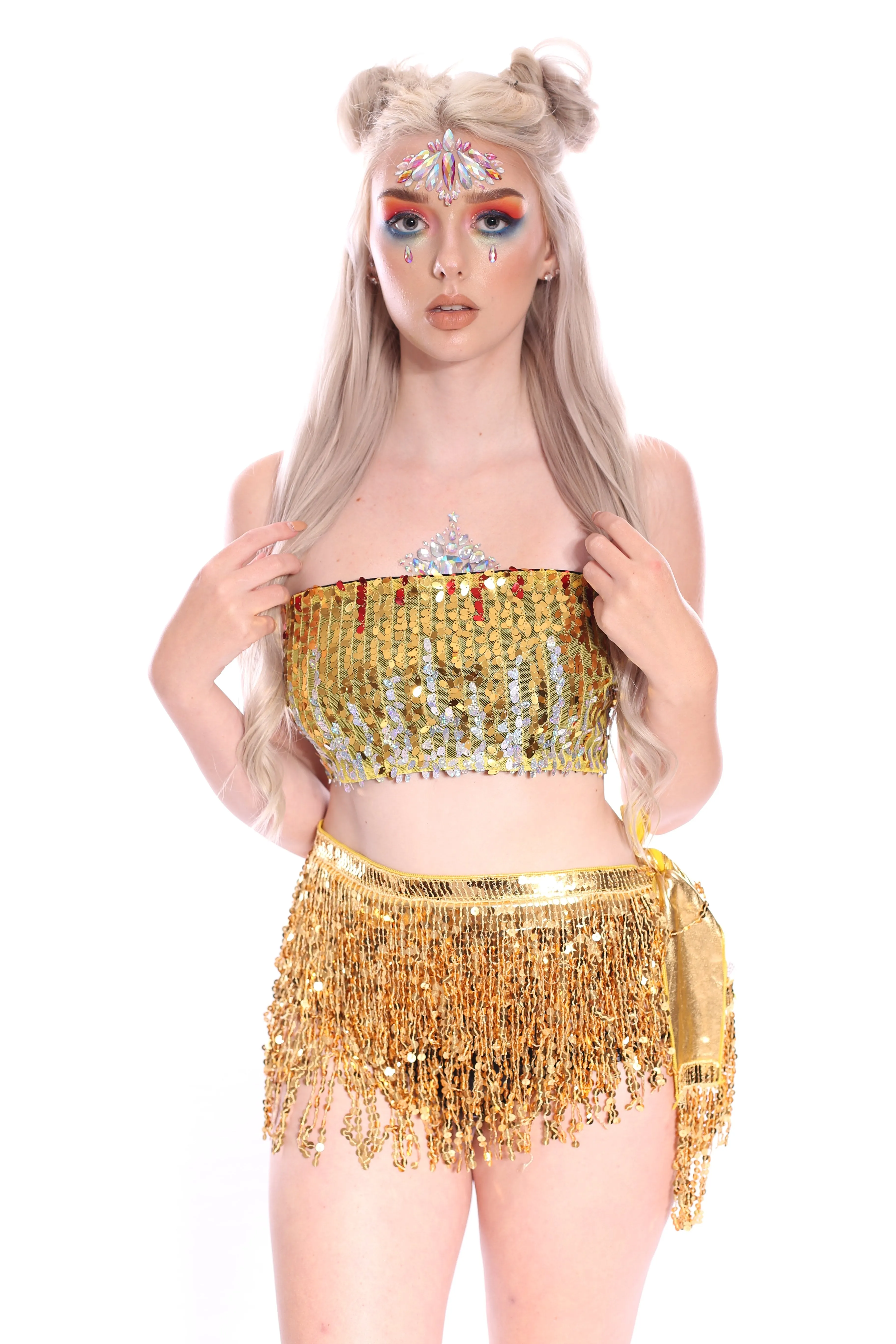 Palace Queen Sequin Tube Top