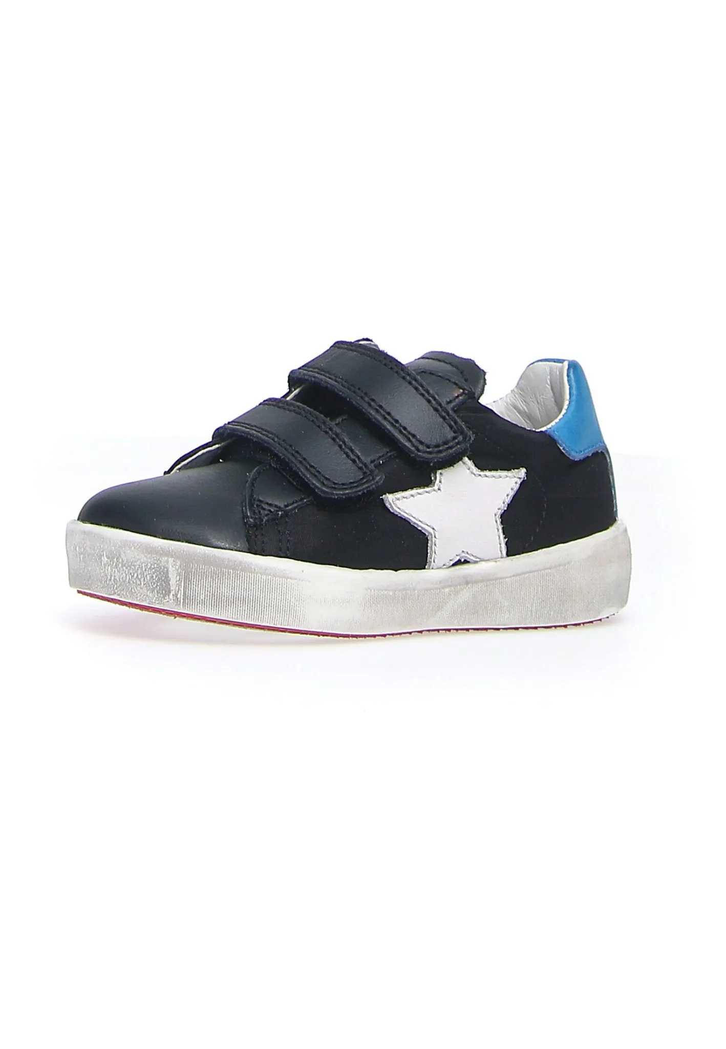 SALE SP23 Naturino Annie VL Metallic Fabric Velcro Sneaker